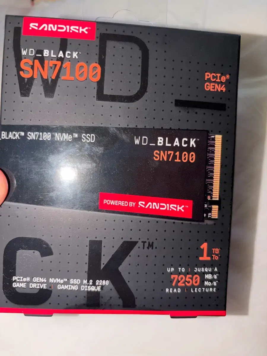 WD BLACK SN7100 NVMe SSD 1TB 미사용품 | 브랜드 중고거래 플랫폼